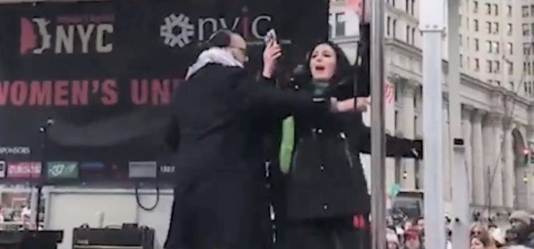 LAURA LOOMER SHOWED UP AT THE WOMEN’S MARCH, SCREAMING ‘WHAT ABOUT THE JEWS’